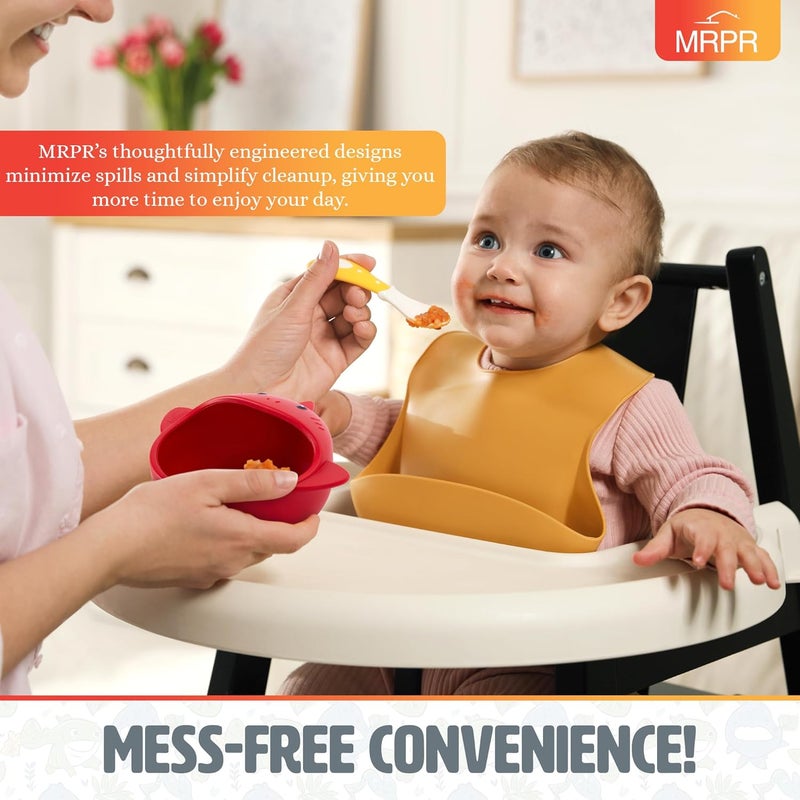 MRPR Chompers Silicone Shark Bowl - Baby & Toddler Suction-bowl - BPA-Free, Microwave & Dishwasher safe - Mess-Free Mealtime - Fun & Durable Snack-bowl for Kids - Strong Suction, Travel-Friendly - Image 4